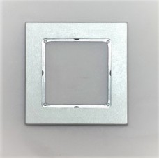 Рамка Jung 1-ая (одинарная), материал алюминий, цвет Хром